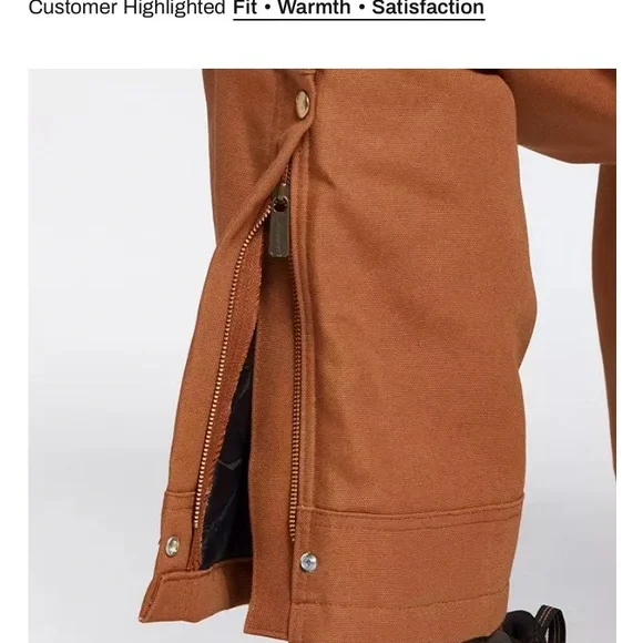 *NEW*Carhartt Tan Bib Overalls brown men’s short 3XL Coveralls - Picture 7 of 7